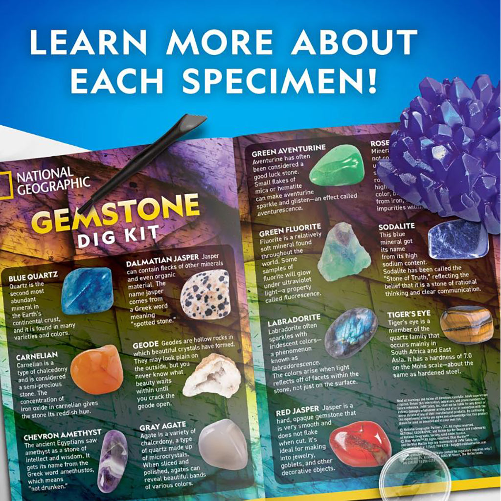 National Geographic, utgrävningskit - Jumbo Gemstone