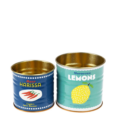 Rex London Mini, metaldosor för förvaring, set med 2 st – Lemons and Harissa
