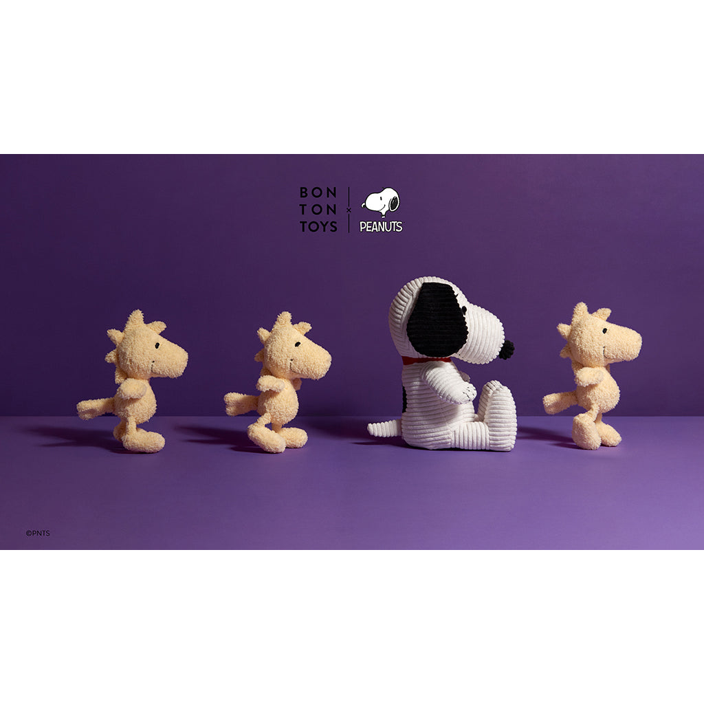 Snoopy gosedjur, Quilted Jersey cream, 17 cm - Nuser gosedjur i presentask