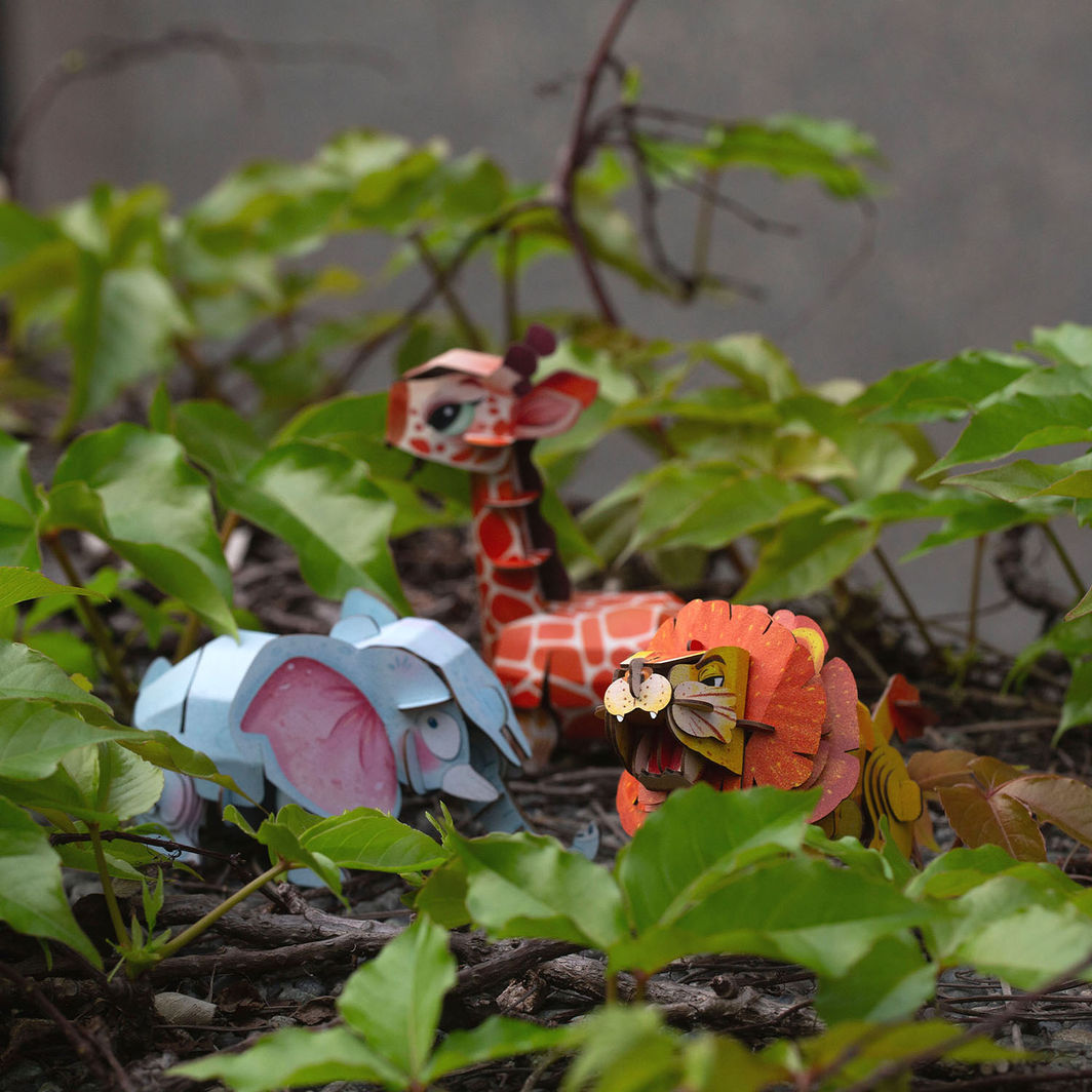 mierEdu - 3D pusselspel med ljud - Giraff