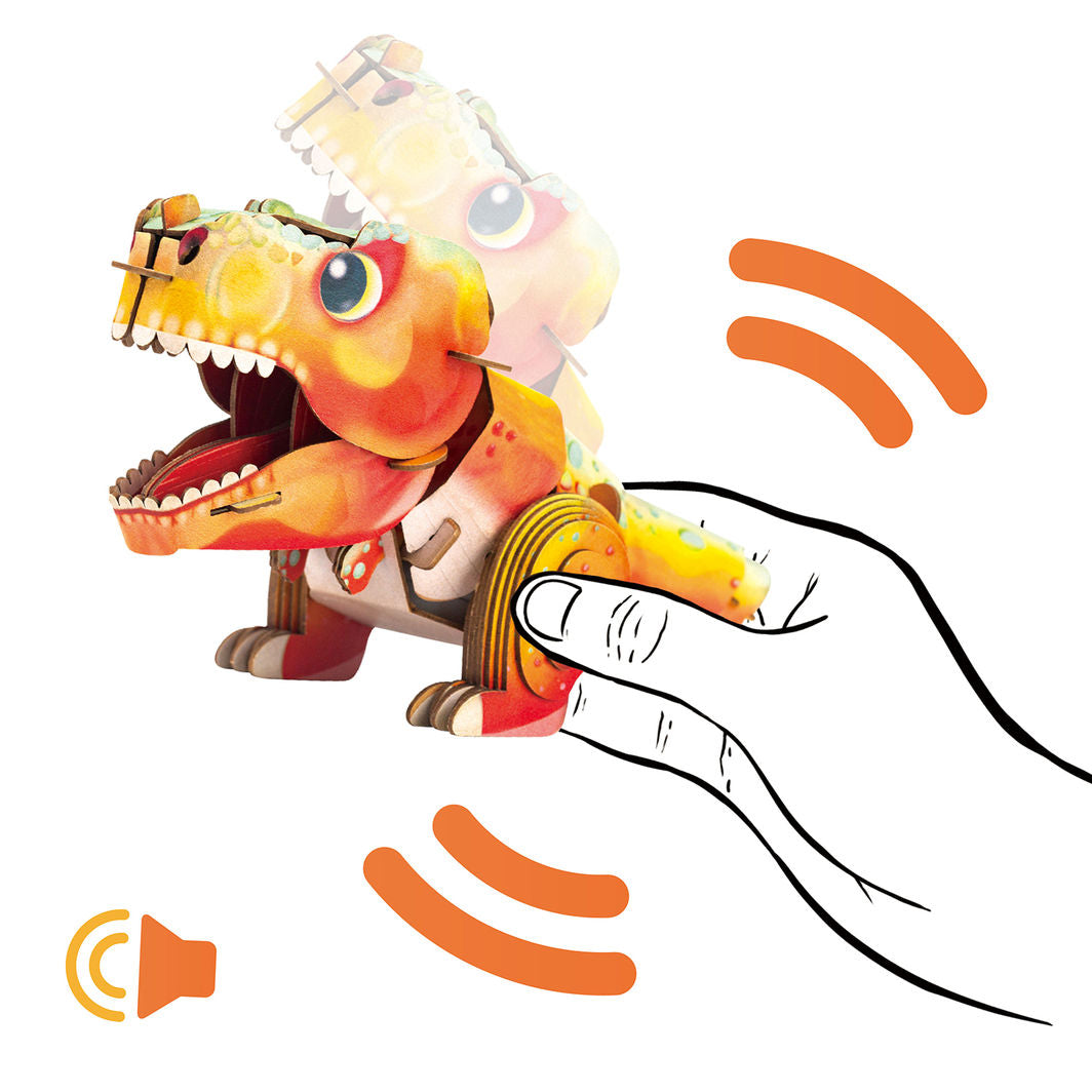 mierEdu - 3D-pussel med ljud - Tyrannosaurus Rex