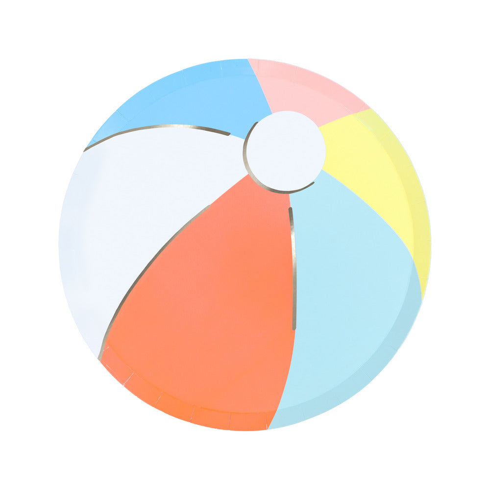 Meri Meri papptallrikar str. S, Beach Ball