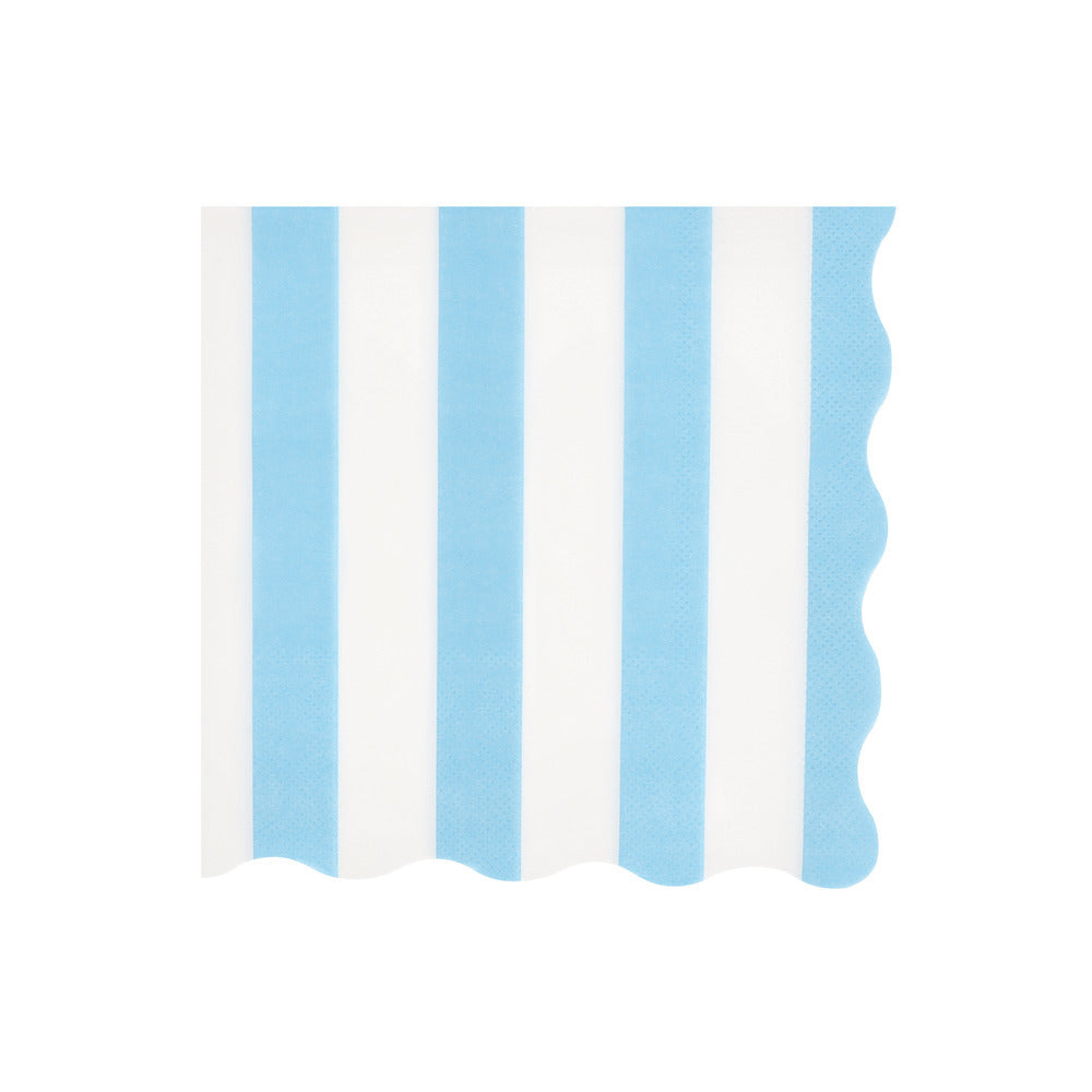 Meri Meri servetter, Beach Striped str. L - 16 st.