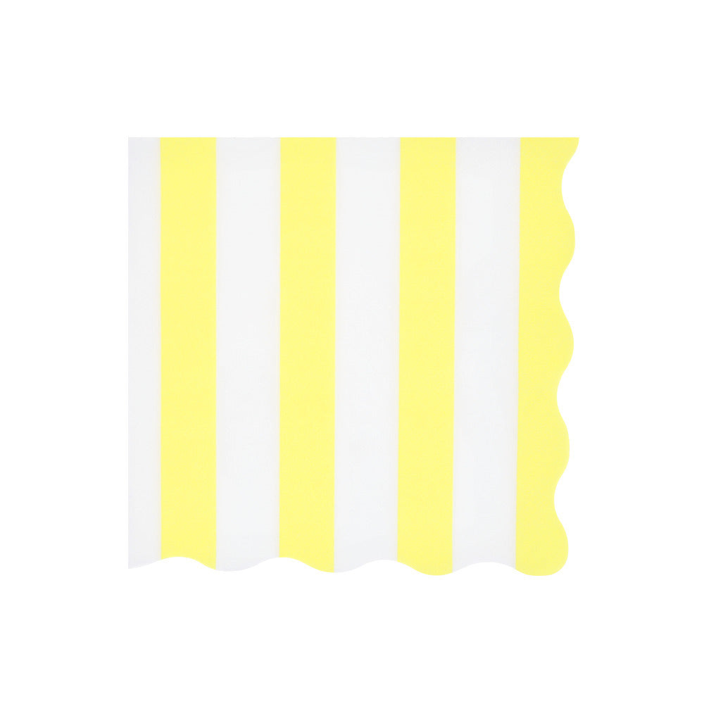 Meri Meri servetter, Beach Striped str. L - 16 st.