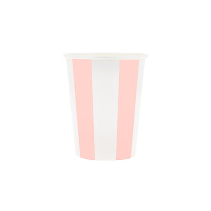 Meri Meri pappmuggar, Beach Striped - 8 st.