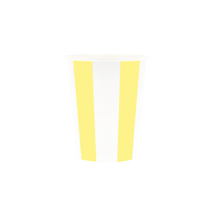 Meri Meri pappmuggar, Beach Striped - 8 st.