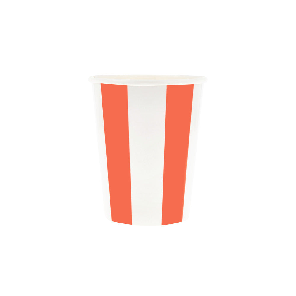 Meri Meri pappmuggar, Beach Striped - 8 st.