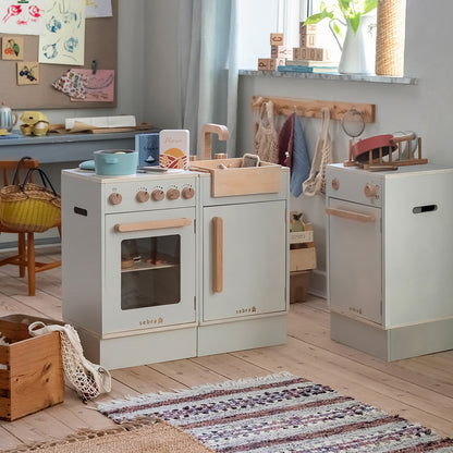 Sebra Kidchen bänkskåp i trä, Beige