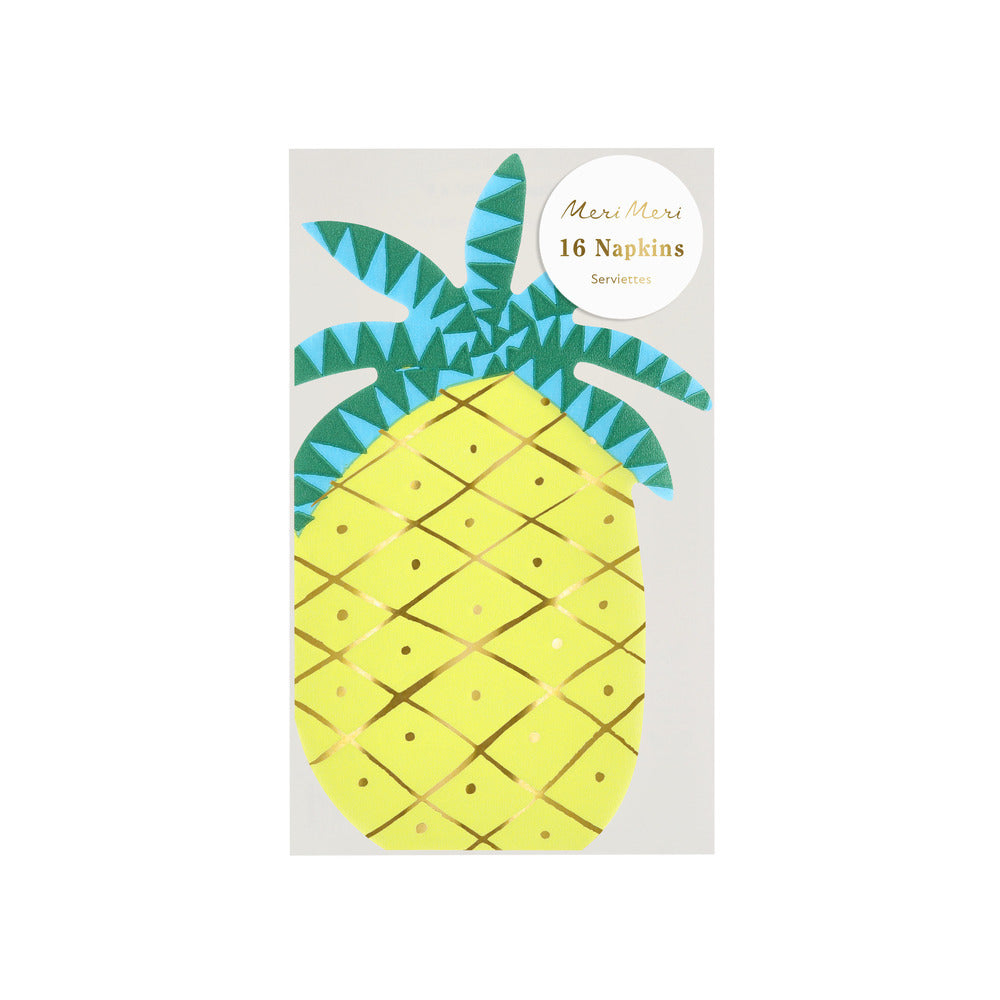Meri Meri servetter, Pineapple - 16 st.
