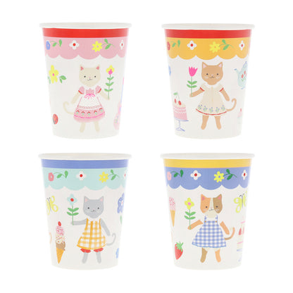 Meri Meri pappersmuggar, Kitten Club - 8 st.