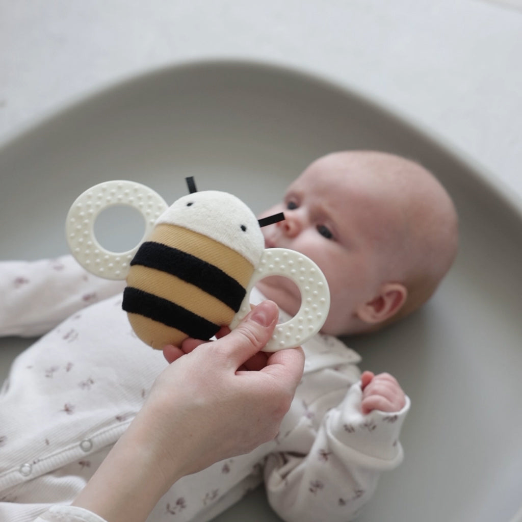 Sebra aktivitetsrassel med spegel, biet Billy