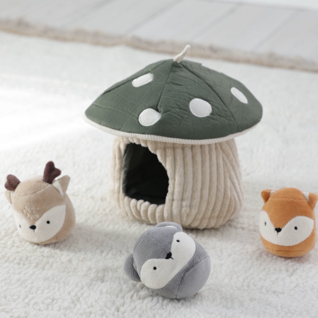 Sebra aktivitetsleksak, gömmelek, Svamp - Grön