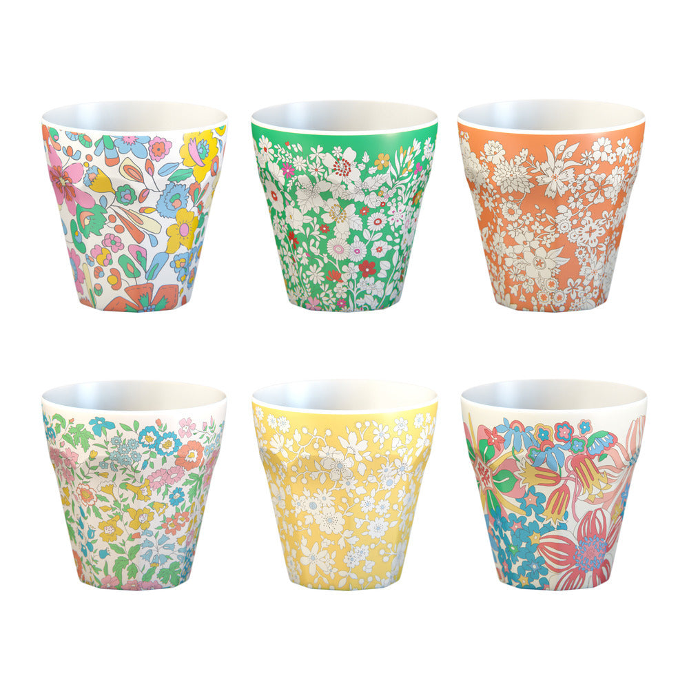 Meri Meri x Liberty koppar, Garden Party - 6 st.