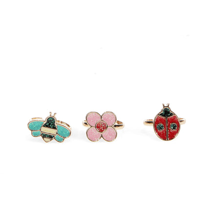 Rex London fingerringar, 3 st - Ladybird
