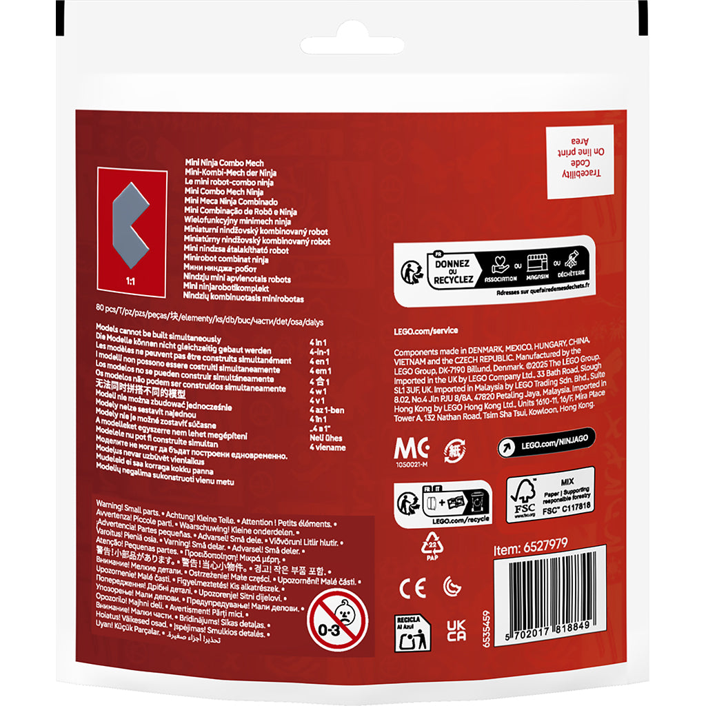 LEGO® Animal Crossing, Rekryteringspåsar - Kombi-ninjamech - Minimodell