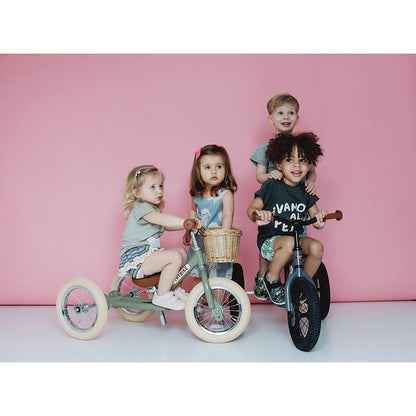 Trybike trehjulig springcykel, vintage cream med retro look