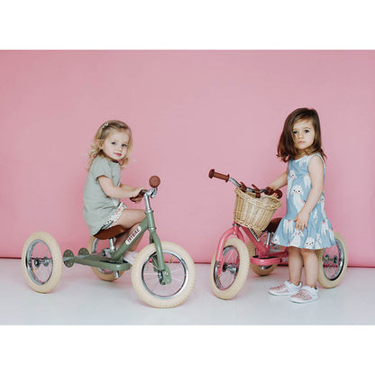 Trybike trehjulig springcykel, vintage cream med retro look