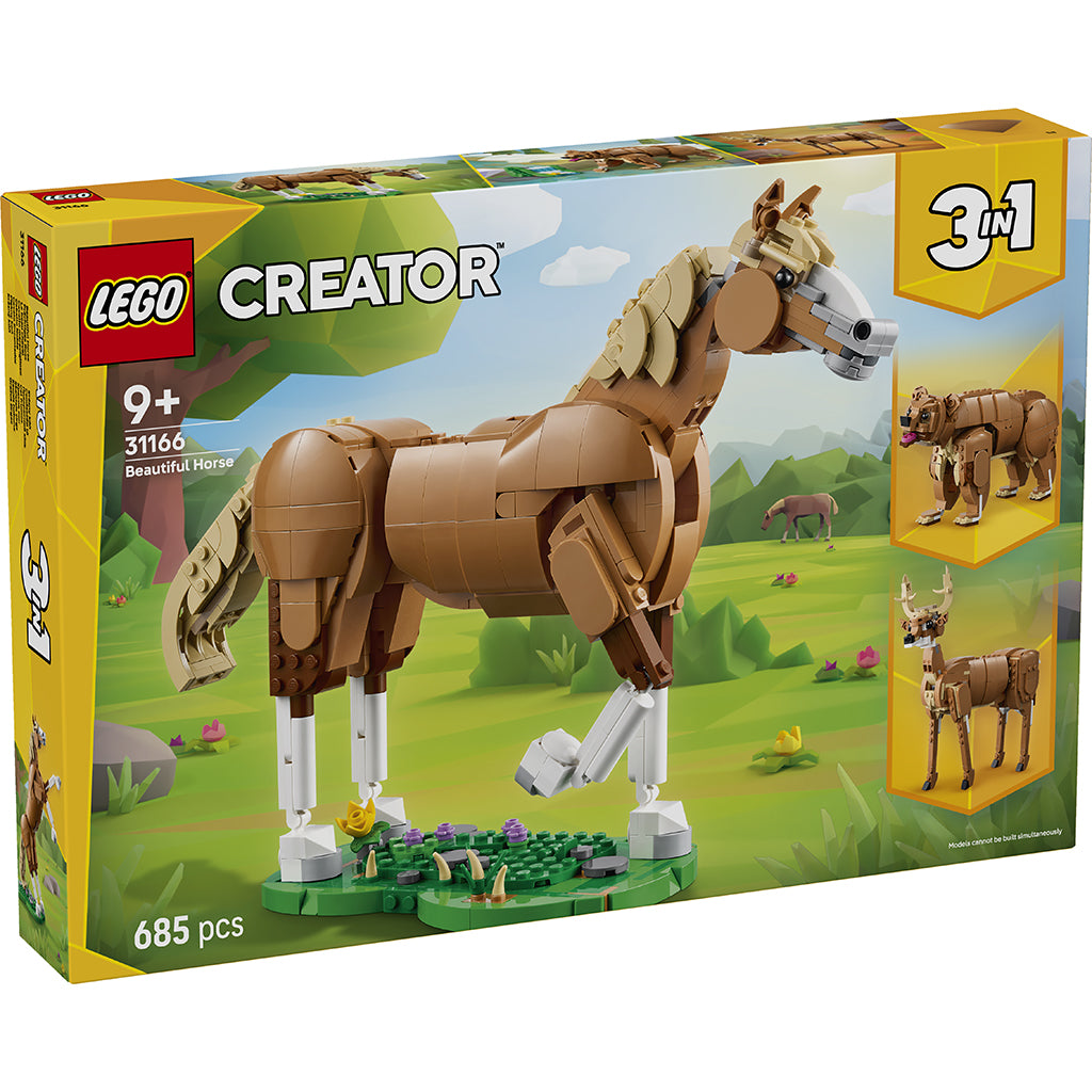 LEGO® Creator, Smuk hest - 3-i-1 sæt der kan ombygges til hjort eller bjørn.