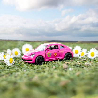 Siku Leksaksbil, VW The Beetle, Rosa - 7.8 x 3.6 cm