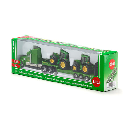Siku Låglastare med John Deere-traktorer 1:87