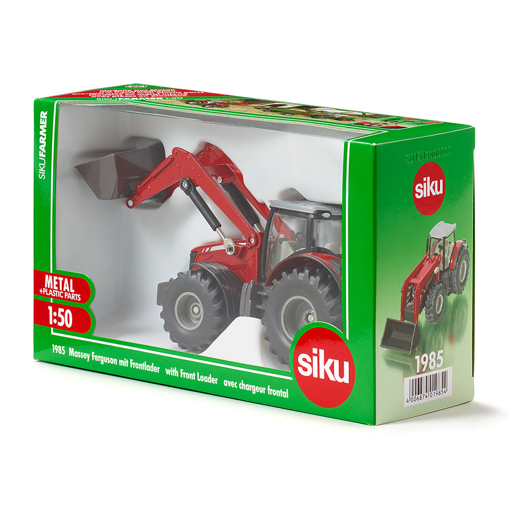 Siku Massey Ferguson traktor med frontlastare, 1:50