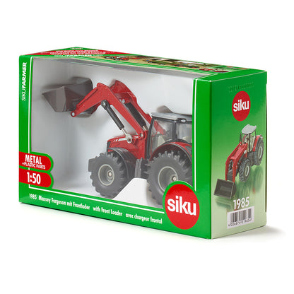 Siku Massey Ferguson traktor med frontlastare, 1:50