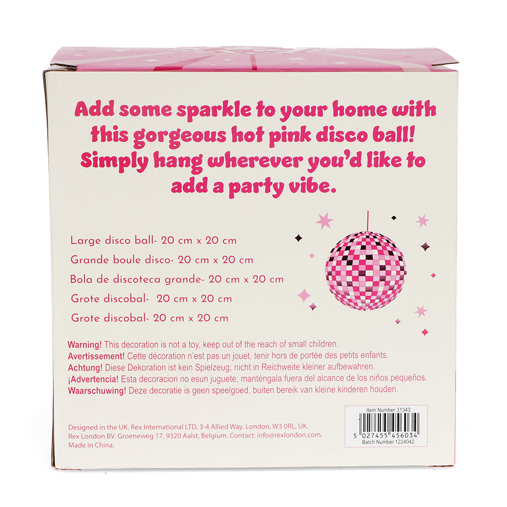 Rex London Discokula 20 cm, pink