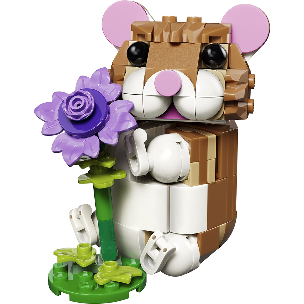 LEGO® Creator 3-i-1, Söt hamster med blomma