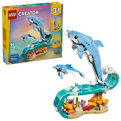 LEGO® Creator 3-i-1, Havsdjur: Vackra delfiner