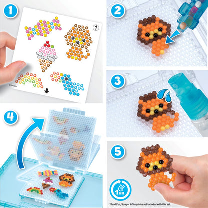 Aquabeads påfyllningsset med fasta pärlor