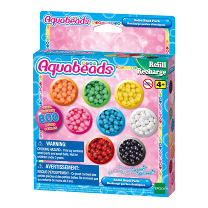 Aquabeads påfyllningsset med fasta pärlor