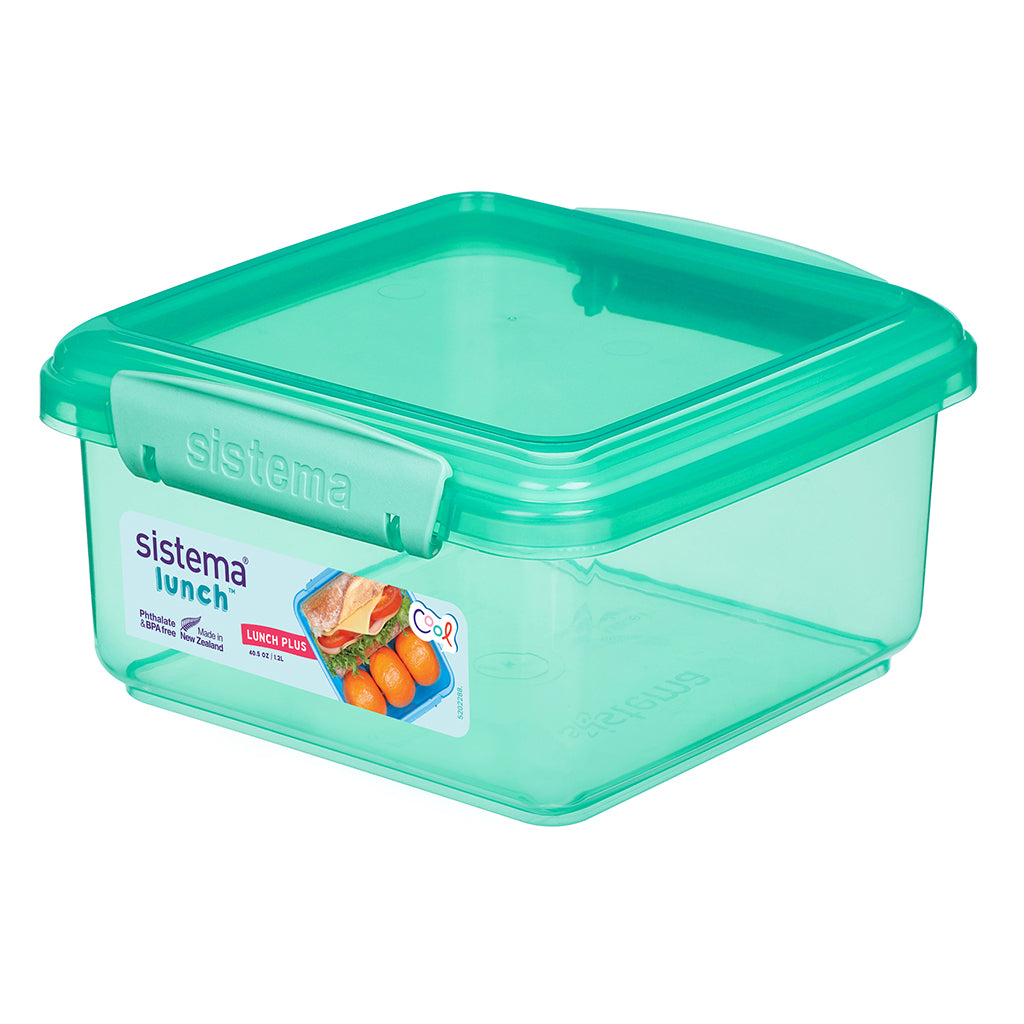 Sistema Lunch plus lunchlåda med 1 fack, 1,2L - Teal