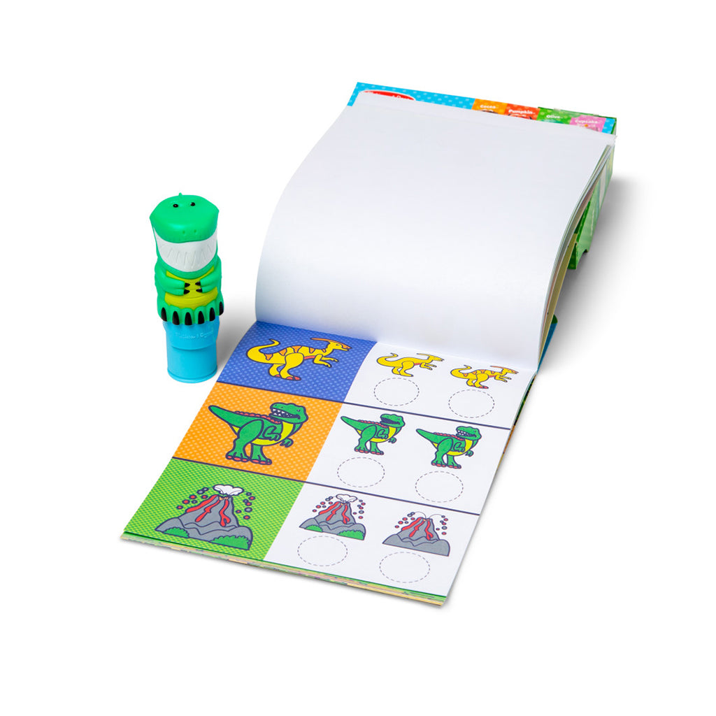 Melissa &amp; Doug Wow! Aktivitetsblock, Självstämplande klistermärken - Dinosaurier