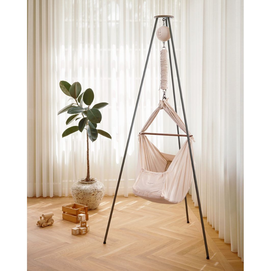 Moonboon Classic Bundle, Slyngevugge, med motor och stativ – Nature