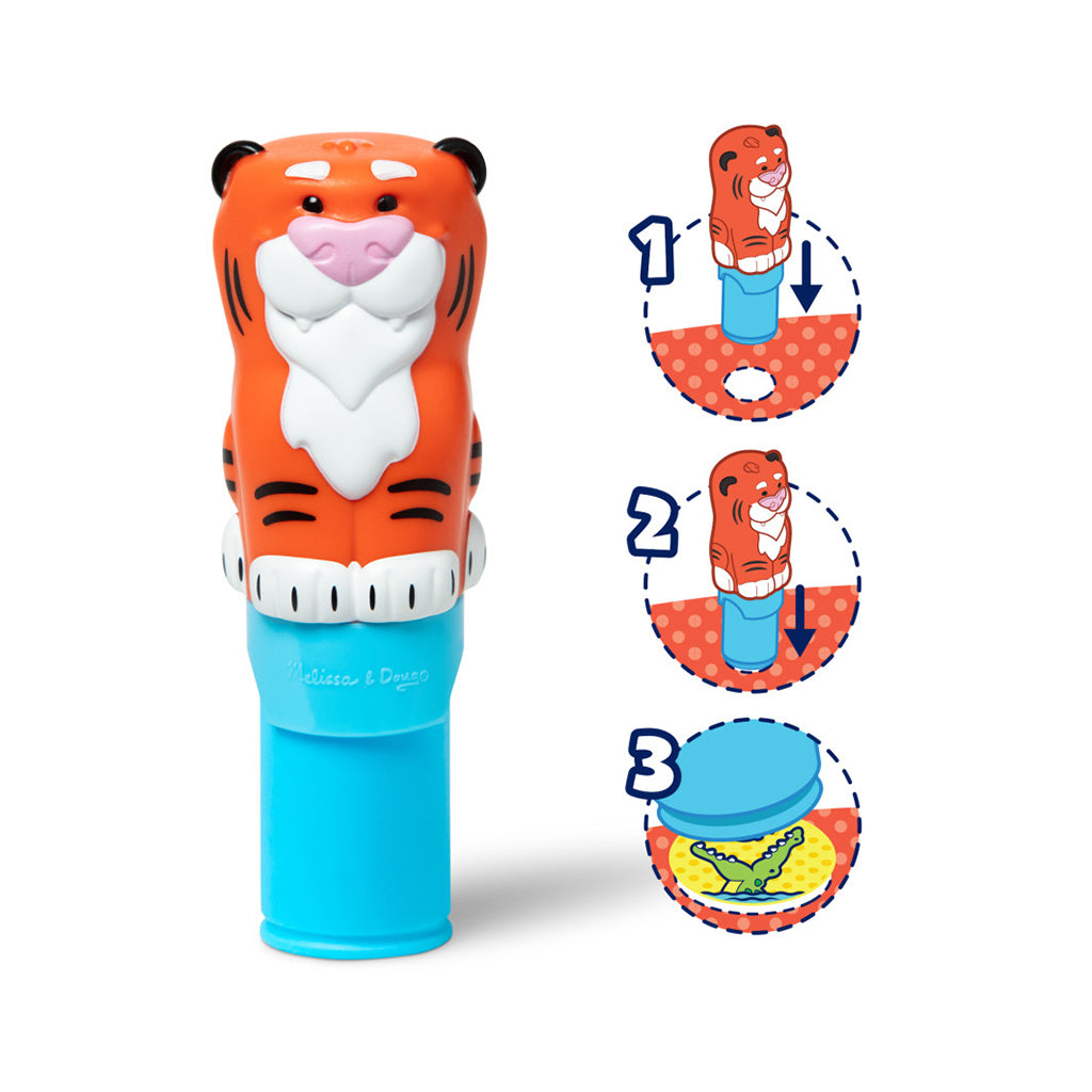 Melissa &amp; Doug Wow! Aktivitetsblock, stämpel-själv klistermärken - Tiger