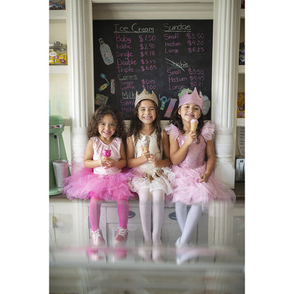 Great Pretenders utklädningskläder, Pink Twirl-klänning  - Str. 4–6 år