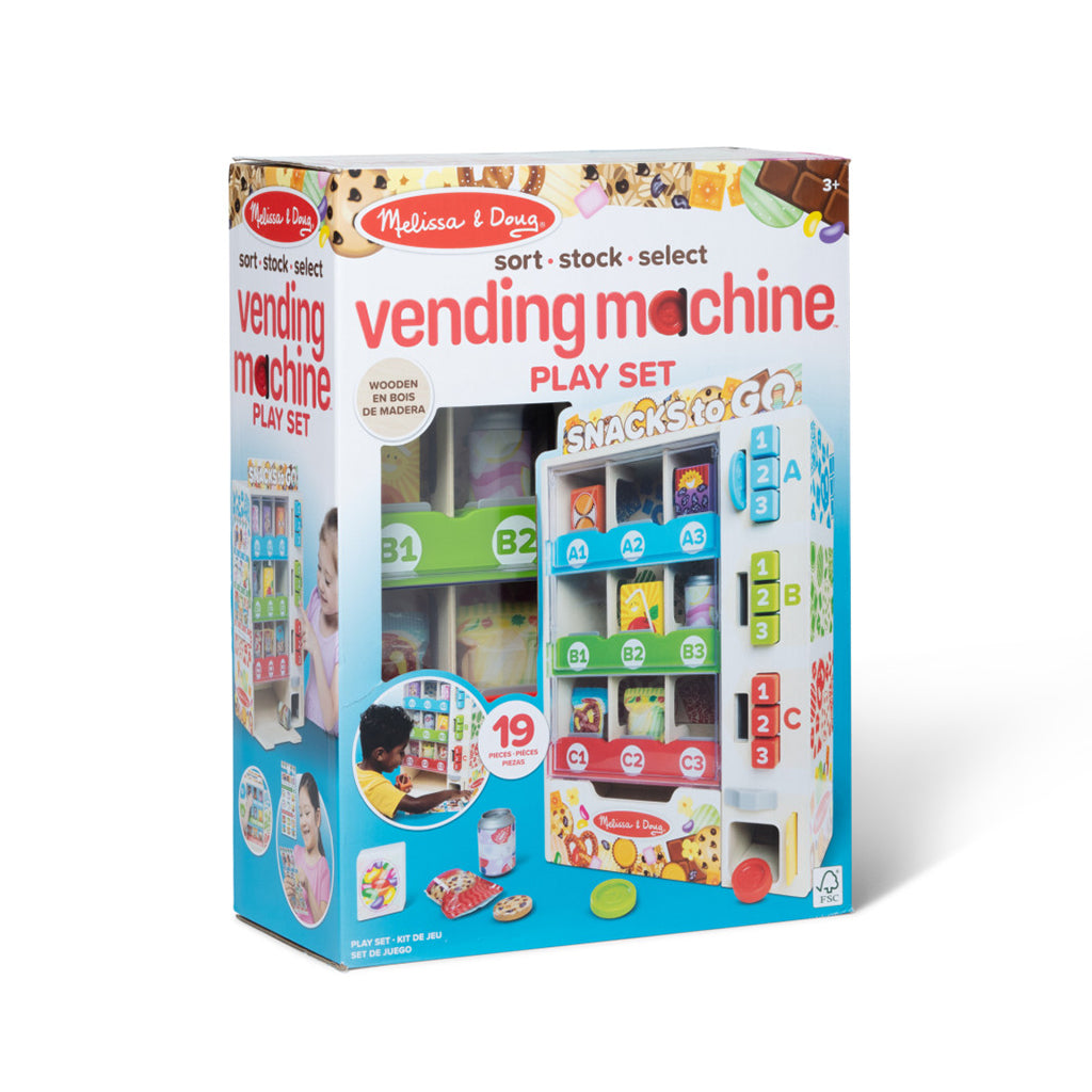 Melissa &amp; Doug Leksaksmat, Snackautomat - 16 delar