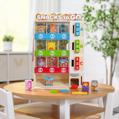 Melissa &amp; Doug Leksaksmat, Snackautomat - 16 delar