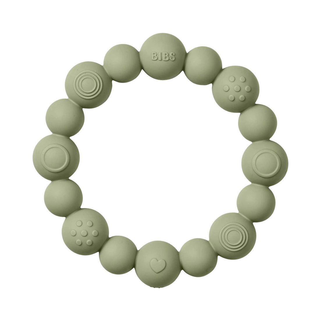 Bibs bitring i silikon, Beaded – Sage