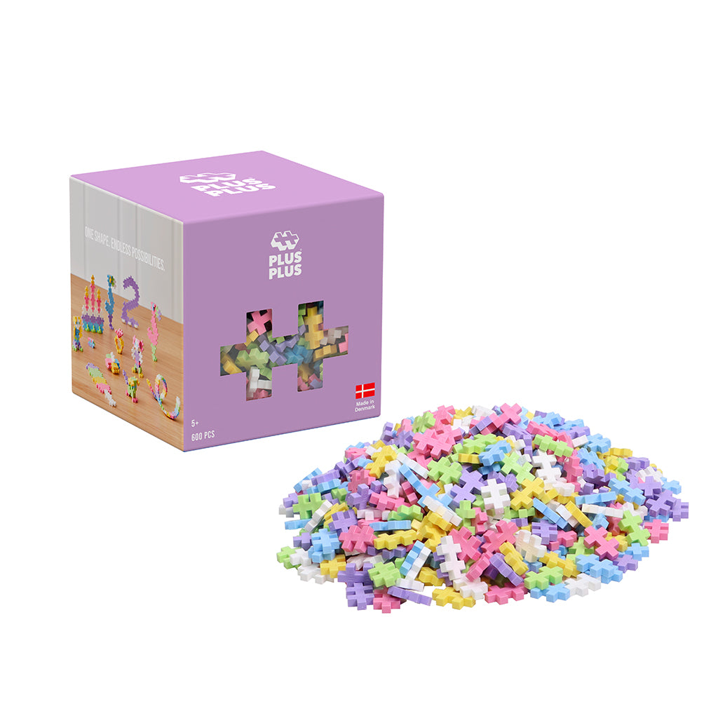 Plus-Plus Pastel farvemix, 600 stk