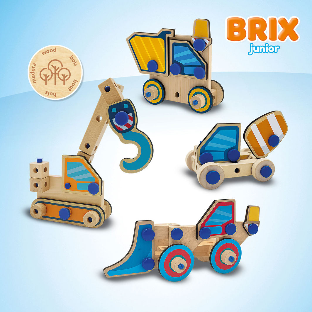 SES Creative Brix Junior, byggleksak - Arbetsfordon