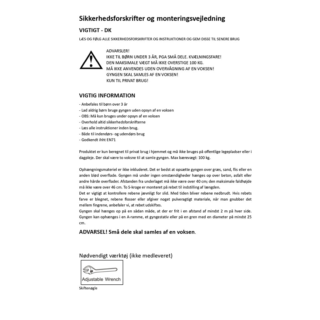 KREA rund redegunga, Ø: 70 cm - Svart