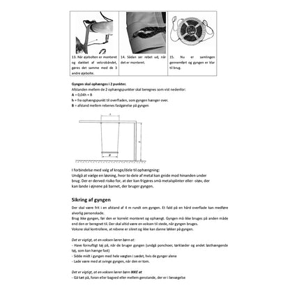 KREA rund redegunga, Ø: 70 cm - Svart