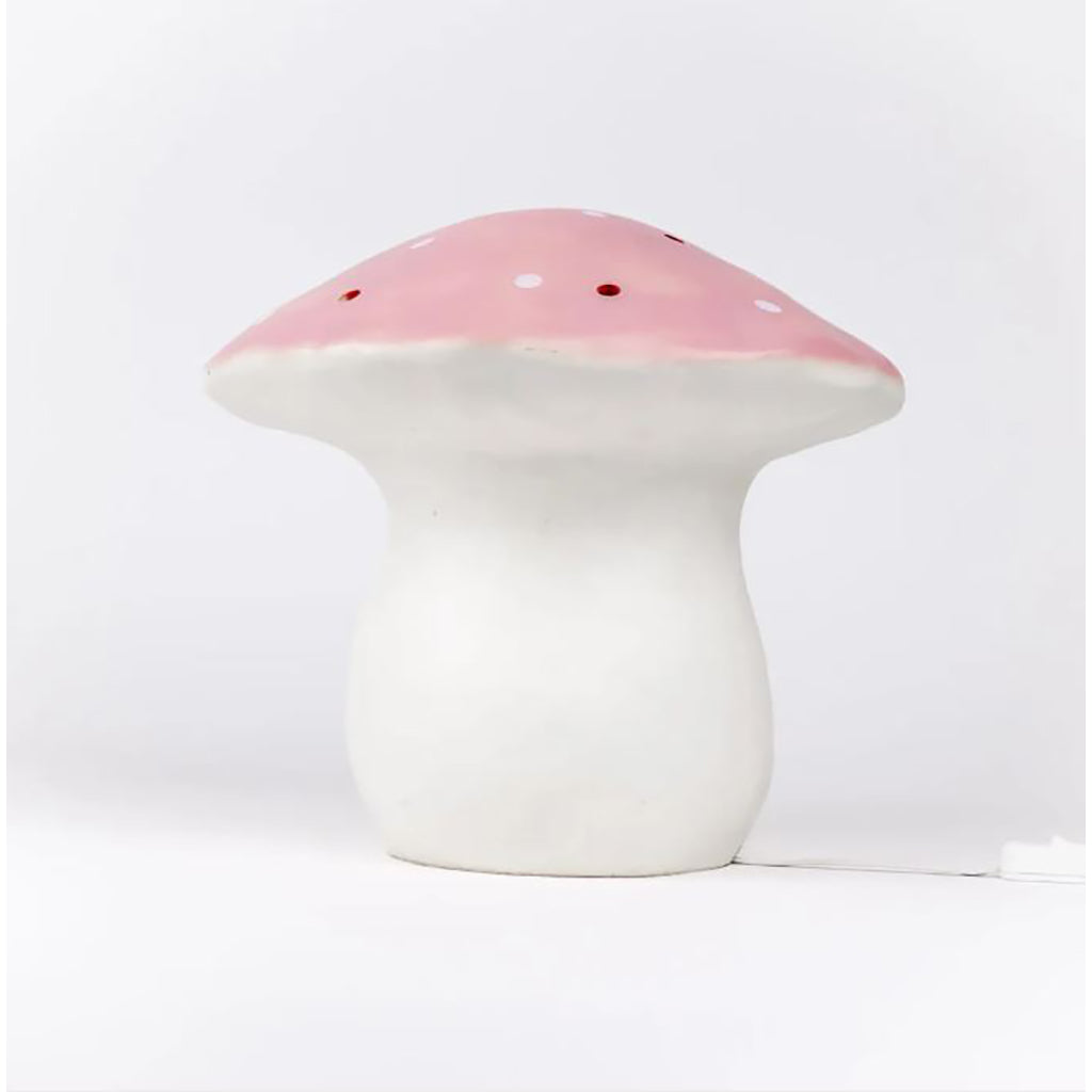 Svampelampe, stor paddehat - Vintage pink