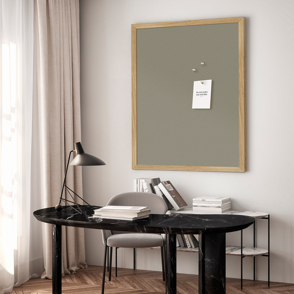 Anslagstavla med ekram, Green Symphony 62 x 42 cm
