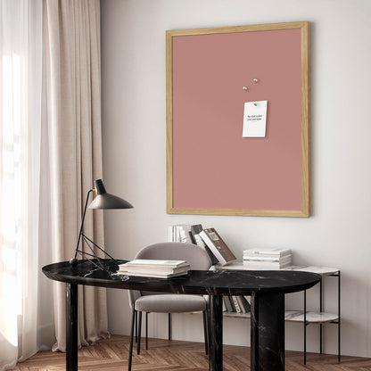 Anslagstavla med ekram, Dusty Rose - 62 x 42 cm