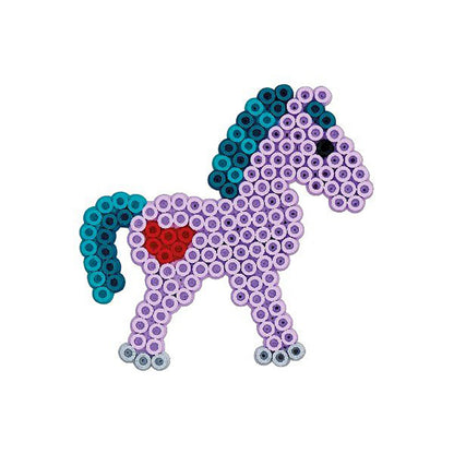 Hama Midi gruppförpackning, 4 pärlplattor + 3000 pärlor - prinsessa och häst