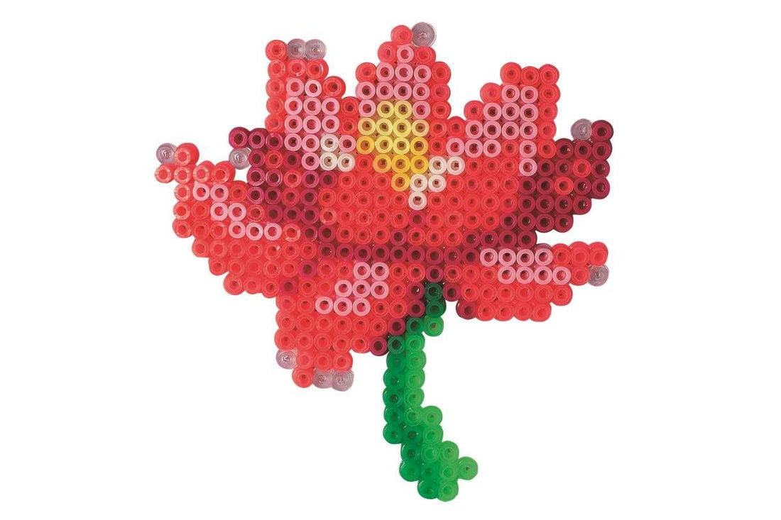 Hama pärlplatte-set, 2 000 minipärlor, blommor
