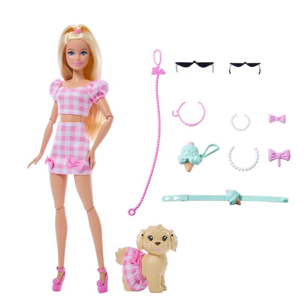 Barbie docka och hund, Barbie Twinning Looks Blonde Bows