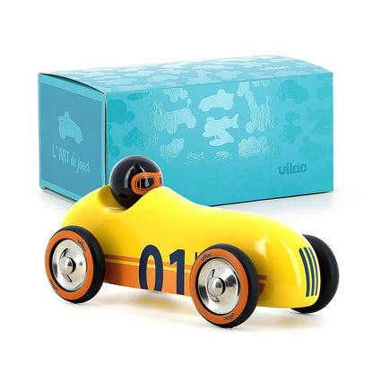 Vilac Vintage Racerbil, Old Sport - Gul